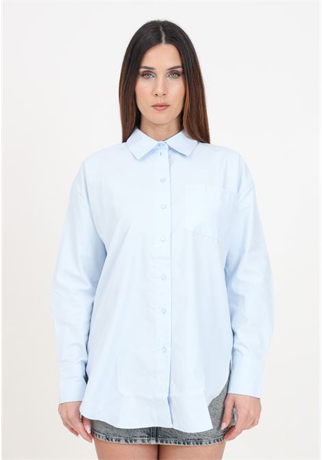 Camicia da donna azzurra oversized shirt JDY | 15311717Cashmere Blue